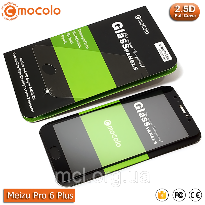 Захисне скло Mocolo Meizu Pro 6 Plus Full Cover (Black), фото 1