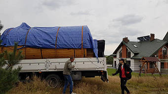 Отзыв и благодарность из Львова о деревянной бане-бочке. 2