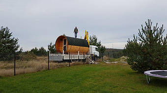 Отзыв и благодарность из Львова о деревянной бане-бочке. 4