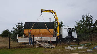 Отзыв и благодарность из Львова о деревянной бане-бочке. 5