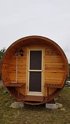 Отзыв и благодарность из Львова о деревянной бане-бочке. 12