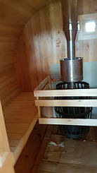 Отзыв и благодарность из Львова о деревянной бане-бочке. 15