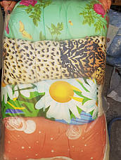 Тепла ковдра з овечої вовни 195х215. бавовна. Кольори різні., фото 5