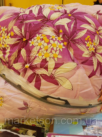 Тепла ковдра з овечої вовни 195х215. Бавовна Кольори різні., фото 1