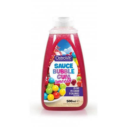 Сироп Ostrovit ZERO CALORIES SAUCE Bubble gum 500 мл, фото 1