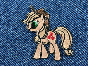 Нашивка поні Епл Джек Apple Jack 48х51 мм