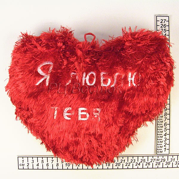 Сердце-подушка музыкальная, 36 см - фото 1 - id-p3783330