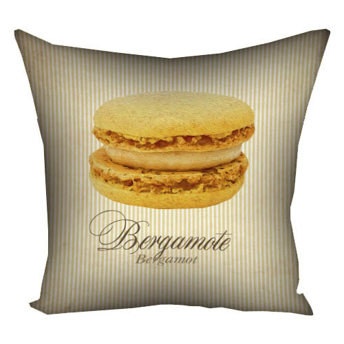 Подушка габардинова з принтом Macaroons bergamote 40x40 (4P_SWE015)