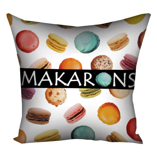 Подушка габардинова з принтом Makarons 40x40 (4P_SWE029)