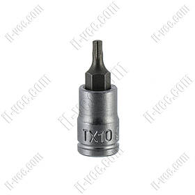 Головка торцева зі вставкою TORX, TX10 187/2TX-1/4" UNIOR