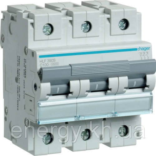 HLF390S Автоматичний вимикач 3P 10kA C-100A 4.5M, фото 1