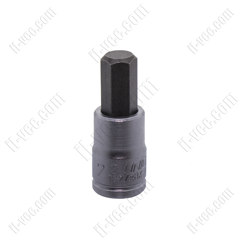Головка торцева з шестигранною вставкою 7 мм 187/2HX-1/4" UNIOR