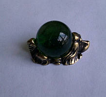 Собачка Бронзове покриття Кольоровий Кришталик / Собачка Бронзове покриття Кольоровий Кришталик 2x1x1 см