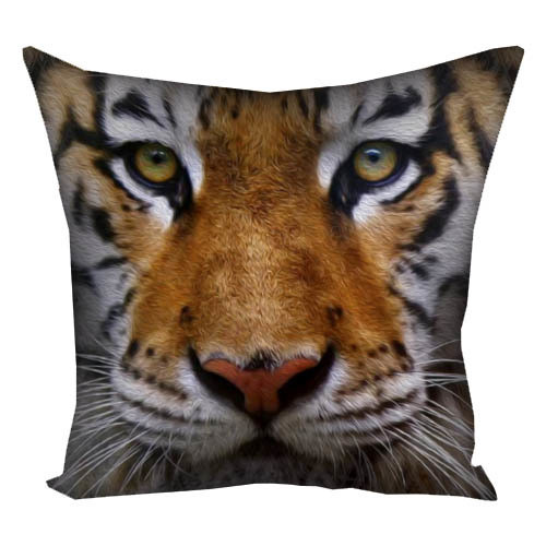 Подушка з принтом габардинова Тигр 50x50 (5P_ANI007), фото 1