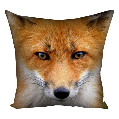 Подушка з принтом габардинова Лисиця 50x50 (5P_ANI031), фото 1
