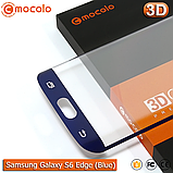 Захисне скло Mocolo Samsung Galaxy S6 Edge 3D (Electroplating Blue), фото 4