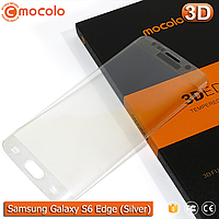 Захисне скло Mocolo Samsung Galaxy S6 Edge 3D (Silver)