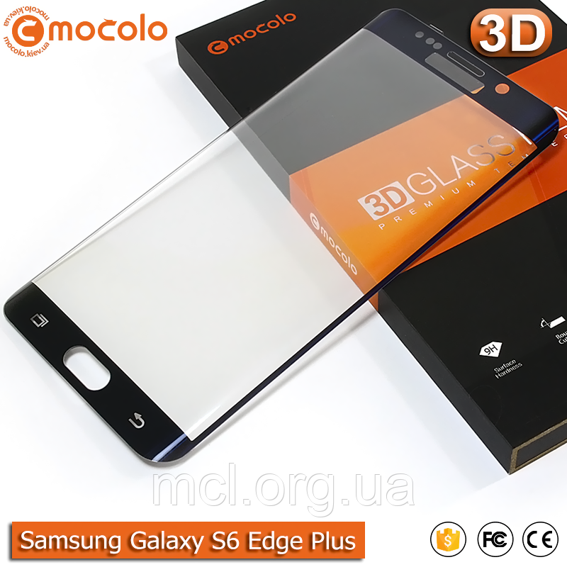 Захисне скло Mocolo Samsung Galaxy S6 Edge+ 3D (Electroplating Blue)
