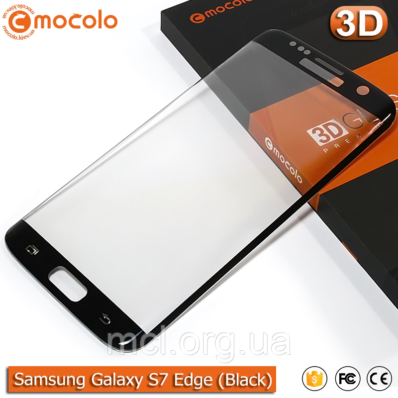 Захисне скло Mocolo Samsung Galaxy S7 Edge 3D (Black)