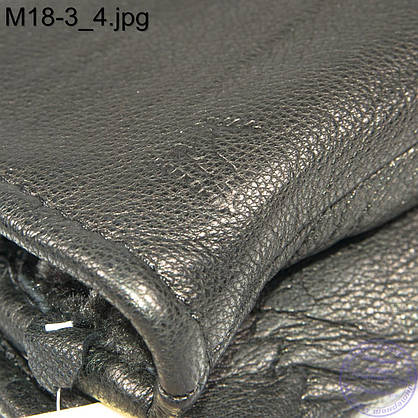 Чоловічі шкіряні зимові рукавички з оленячої шкіри - M18-3, фото 4