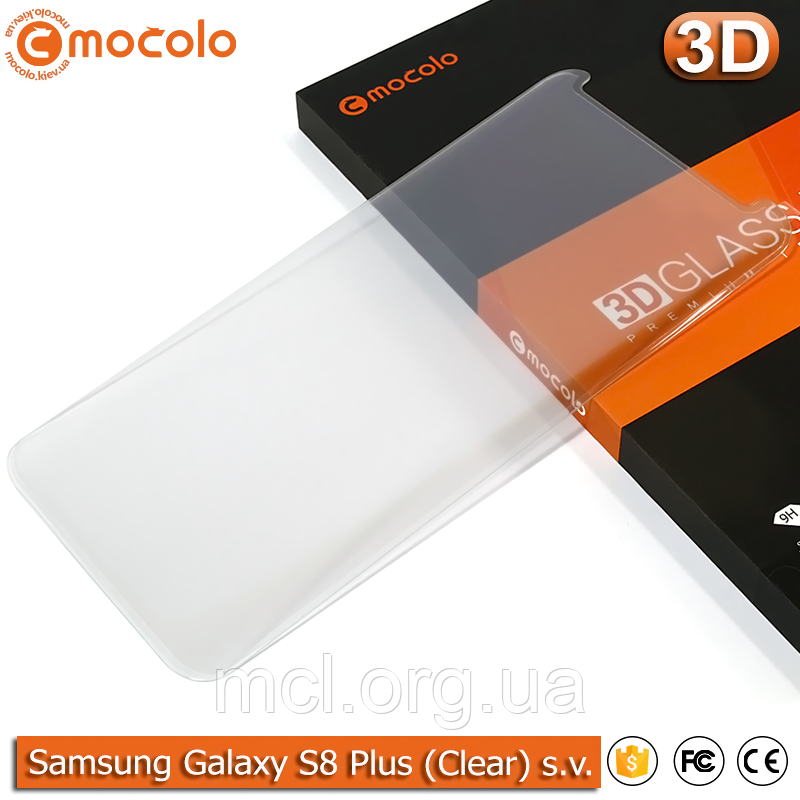 Захисне скло Mocolo Samsung Galaxy S8 Plus small version 3D (Clear)