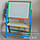 Мольберт крутяшка двосторонній пофарбований магнітний для малювання крейдою й маркерами для дітей, фото 9