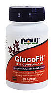 Глюкофит. Нормализует уровень сахара в крови / NOW - Glucofit (60 softgels)
