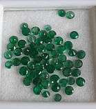 Смарагд натуральний природний в асортименті розмір та колір 3мм 0.11 карат, фото 3