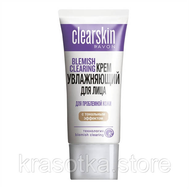 Avon. ClearSkin Увлажняющий крем для лица с тональным эффектом "Для ...