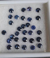 Сапфіп натуральний природний в асортименті розмір та колір 3мм 0.11 карат