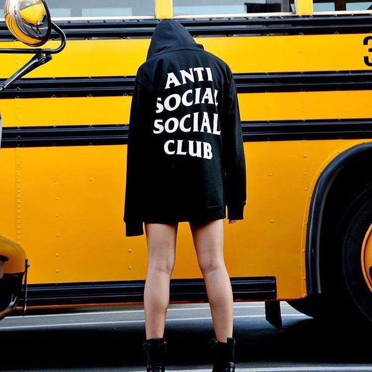 Толстовка A. S. S. C. Худі Anti Social Social Club | Чорна + бірки