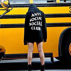 Толстовка A. S. S. C. Худі Anti Social Social Club | Чорна + бірки