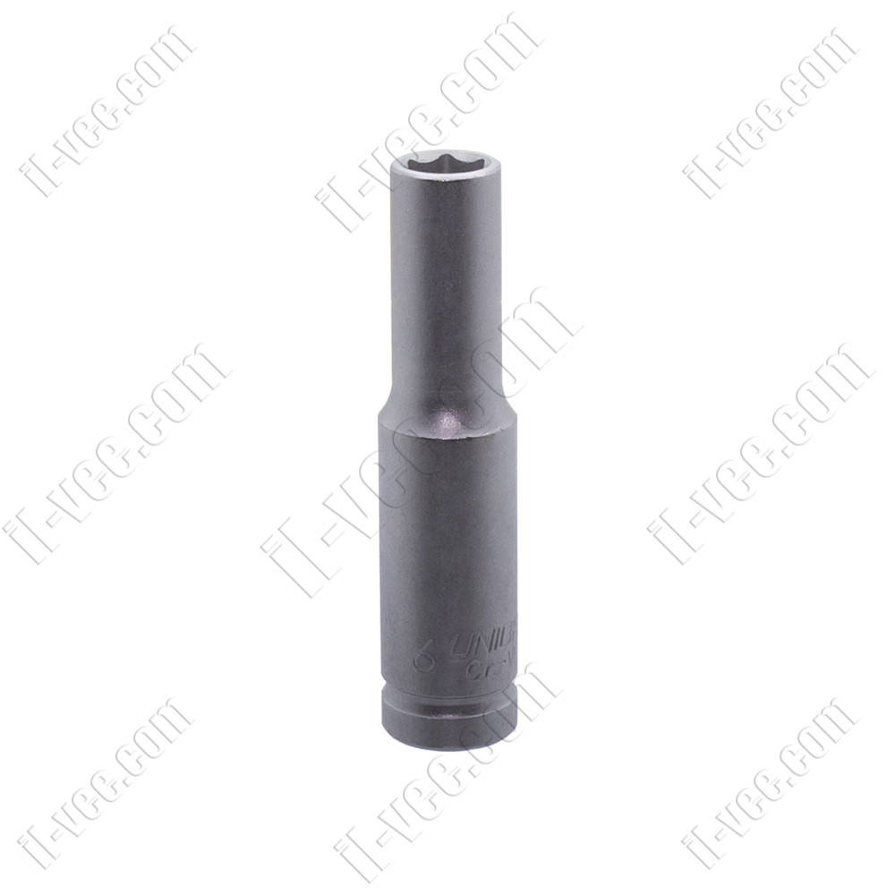 Шестигранна Головка торцева подовжена 6 мм 188/2L 6р-1/4" UNIOR
