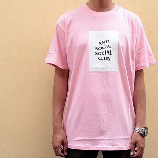 Футболка ASSC Pink | Бірки Anti Social Social Club | Чоловіча рожева XS