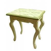 Столик інтер'єрний дерев'яний Лаванда на тлі фісташковому