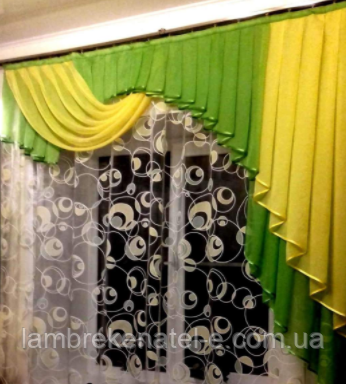 Ламбрекен на вікно для кухні, фото 1