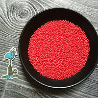 Кондитерська посипка цукрові кульки Червоні (2 мм) - 50 грам
