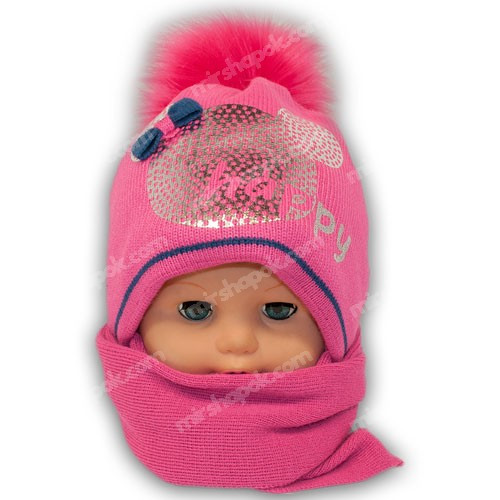 Комплект (шапка + шарф) для девочки Комплект (шапка + шарф) для девочки