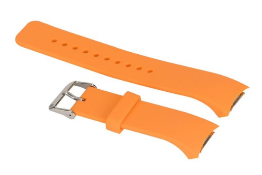 Силіконовий ремінець Primo для годинника Samsung Gear S2 Sports SM-R720 / SM-R730 Orange