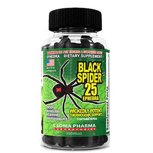 Жироспалювач Cloma Pharma Black Spider 100 капс. (оригінал США)