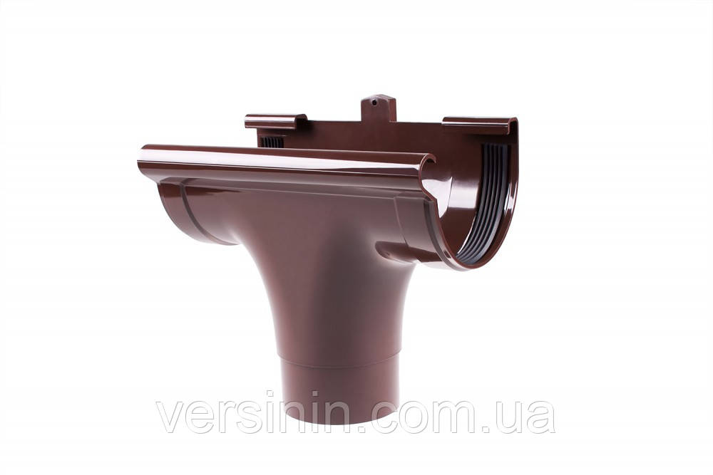 Лівнеприймач водостічної ринви PROFiL 130 мм прохідний, фото 1