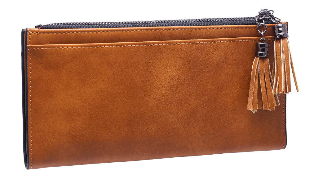 Жіночий зручний гаманець K322-1 brown