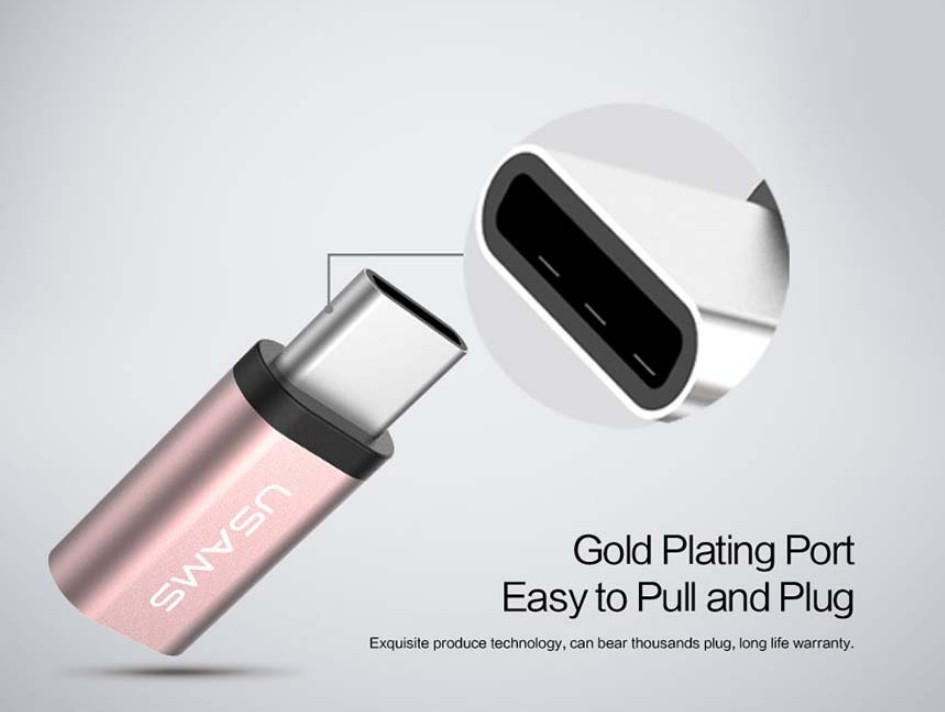 Перехідник USB Type C 3.1 тато - Micro USB мама