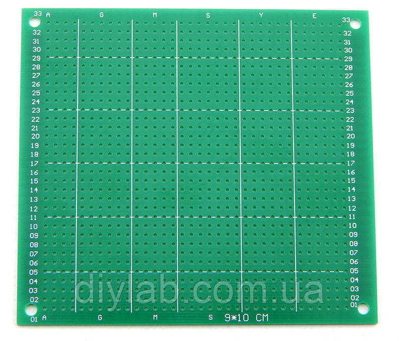 Макетна плата 90х100мм одностороння