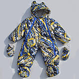 Дитячий зимовий комбінезон-трансформер на овчині 0-12 міс., фото 5