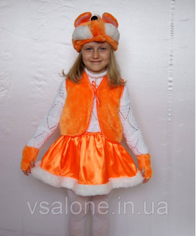 Детский карнавальный костюм для девочки Лиса - фото 1 - id-p595015627