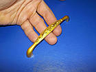 Ручка меблева квітка матове золото 96мм, фото 4