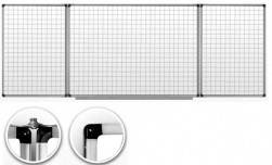 Дошка маркерна в клітинку 5х5 див. клітку з 5 робочими поверхнями. Розмір 100x300 див.