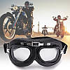 МОТО ОЧКИ ХРОМ RED BARON авіатор Aviator-Style Red Baron Motorcycle Riding Goggles Stainless Steel Frames Helm, фото 3