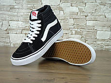Жіночі кеди Vans Old Skool High Top BW, чоловічі кеди, ванс. ТОП Репліка ААА класу., фото 2